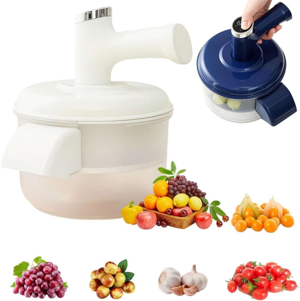 Elektrischer Gemüseschäler – Wiederaufladbarer kabelloser Hautentferner für Obst & Gemüse, Automatisches Schälwerkzeug für Kartoffeln, Knoblauch und Tomaten – Effizientes Küchenhelfer