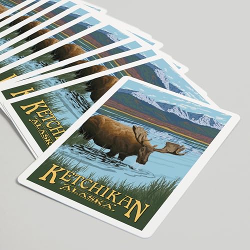Lantern Press Ketchikan Alaska Cartas Poker 52 Piezas miniatura 5