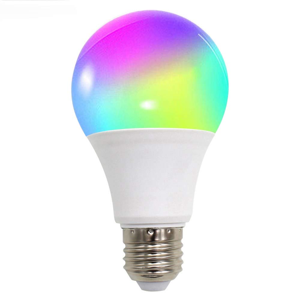 Fcmila Wifi Smart Lamp Bulb, 10w Smart Dimmable Colorful Light Bulb Intellegent App Control Remoto Trabaja Con Alexa/Google Assistant/Siri/Ifttt (e27 / B22 / E26 / E14 / Gu10)