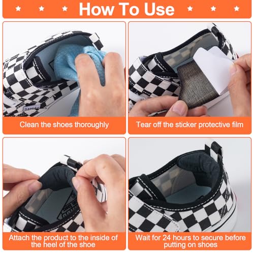 Image of Joez Wonderful 3 Pairs Kids Heel Pads for Shoes Too Big, Self-Adhesive Heel Grips Liner for Loose Shoe, Non Slip Soft Shoe Filler Heel Inserts Heel Cushion for Toddlers Girls Boys (Gray)