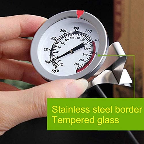 review Lodokdre 12 inch Mechanical Meat Thermometer Read, Long Stem, Waterproof, No Battery Required, Stainless Steel Deep Fry Thermometer for Turkey, BBQ, Grill