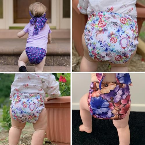 Image of Mama Koala 1.0 Cloth Diapers for Babies, 6 Pack Pocket Shell Only (NO Inserts) - One Size Washable and Reusable Pocket Diapers for Newborns and Toddlers - 160090