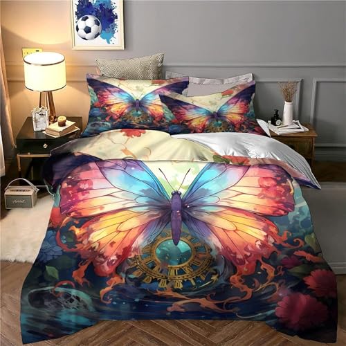 Housse de couette boxe imprimé 3D sport vintage microfibre douce