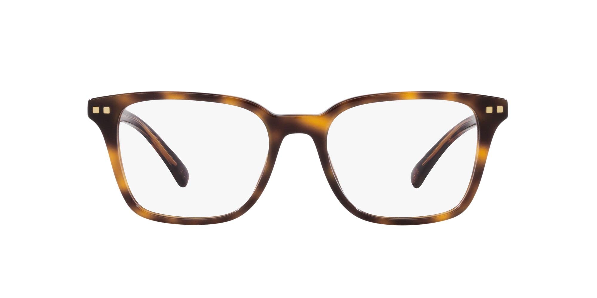 Brooks Brothers Men's BB2058 Square Prescription Eyewear Frames, Warm Tortoise/Demo Lens, 55 mm