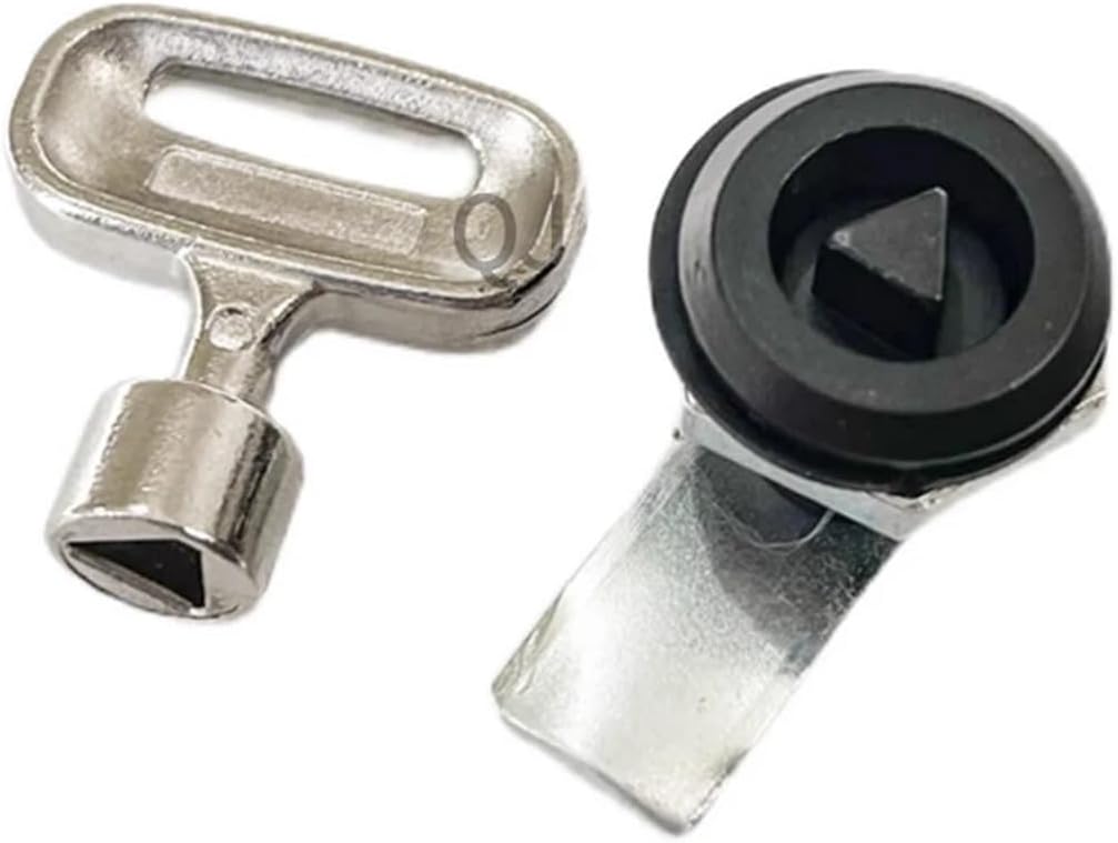 MS845-2 Inner Triangle Lock Cylinder Small Cylinder Tongue Lock Industrial Machinery Equipment Small Triangle Lock MS845-1 1Pcs(Triangle black)