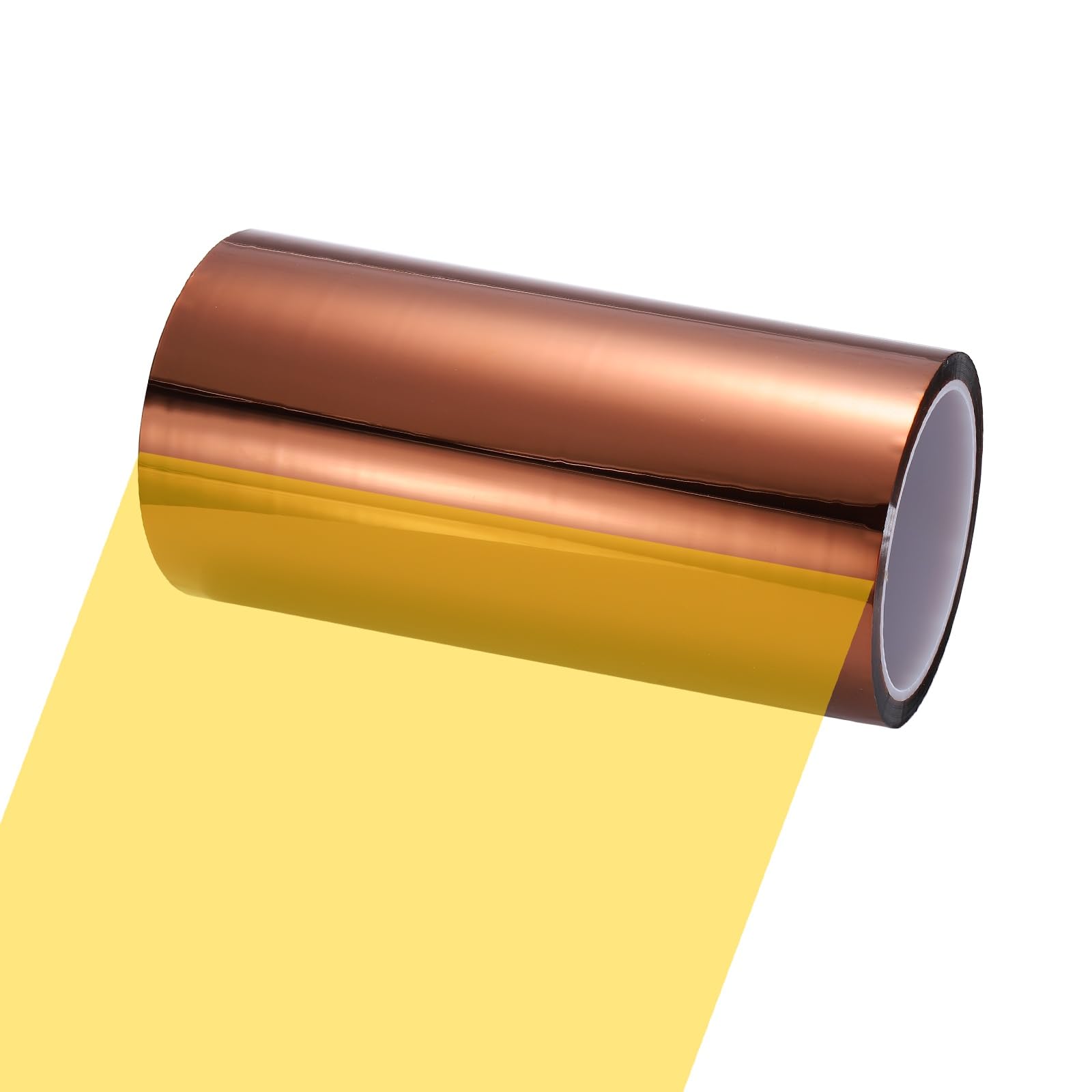 sourcing map Heat Tape, 200mm x 33m (108ft) Polyimide Heat Transfer Sublimation Tape No Residue High-Temperature Resistant Tapes for Heat Press Soldering Circuit Board, Brown