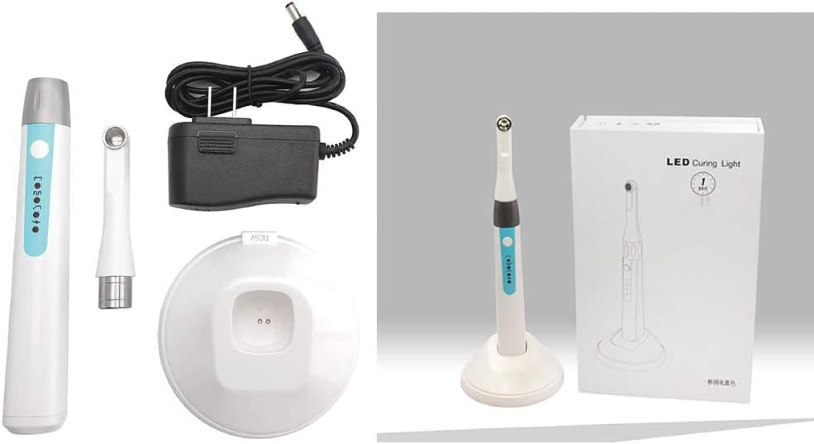 LED Dentallampe, 10W Drahtlose Photopolymerisationsleuchte mit Aufhellungsspitze, hohe Leistung für effiziente Aushärtung in Kliniken