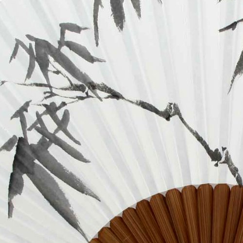 Amazon.co.jp: 竹の絵 手描き 扇骨竹 紙扇子 暑さ対策/節電グッズ 韓国