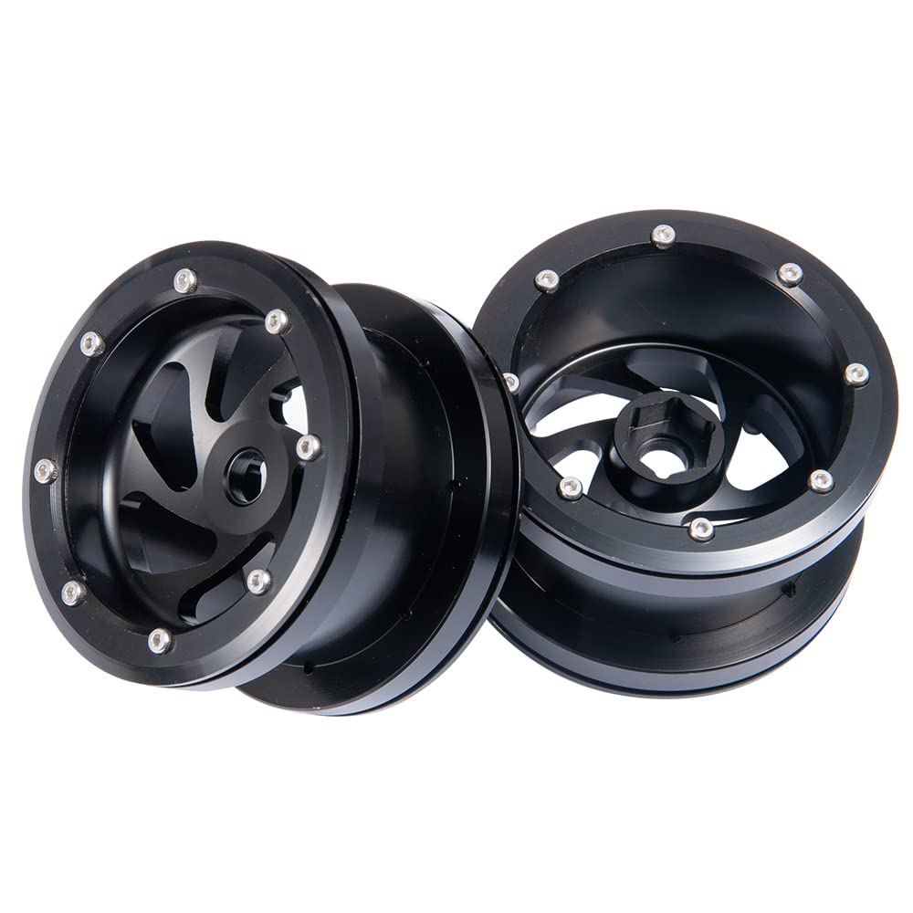 Rc Rim Assault Snapklik.com : MOHERO 2.2” Alloy Beadlock 1/10 RC Wheels Rims 40mm For ...