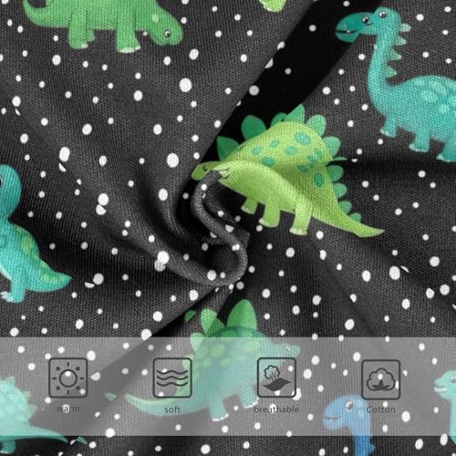 Toddler Girl Briefs, Cartoon Dinosaurs Green Cotton Underwear Girls, 2–8 Years3