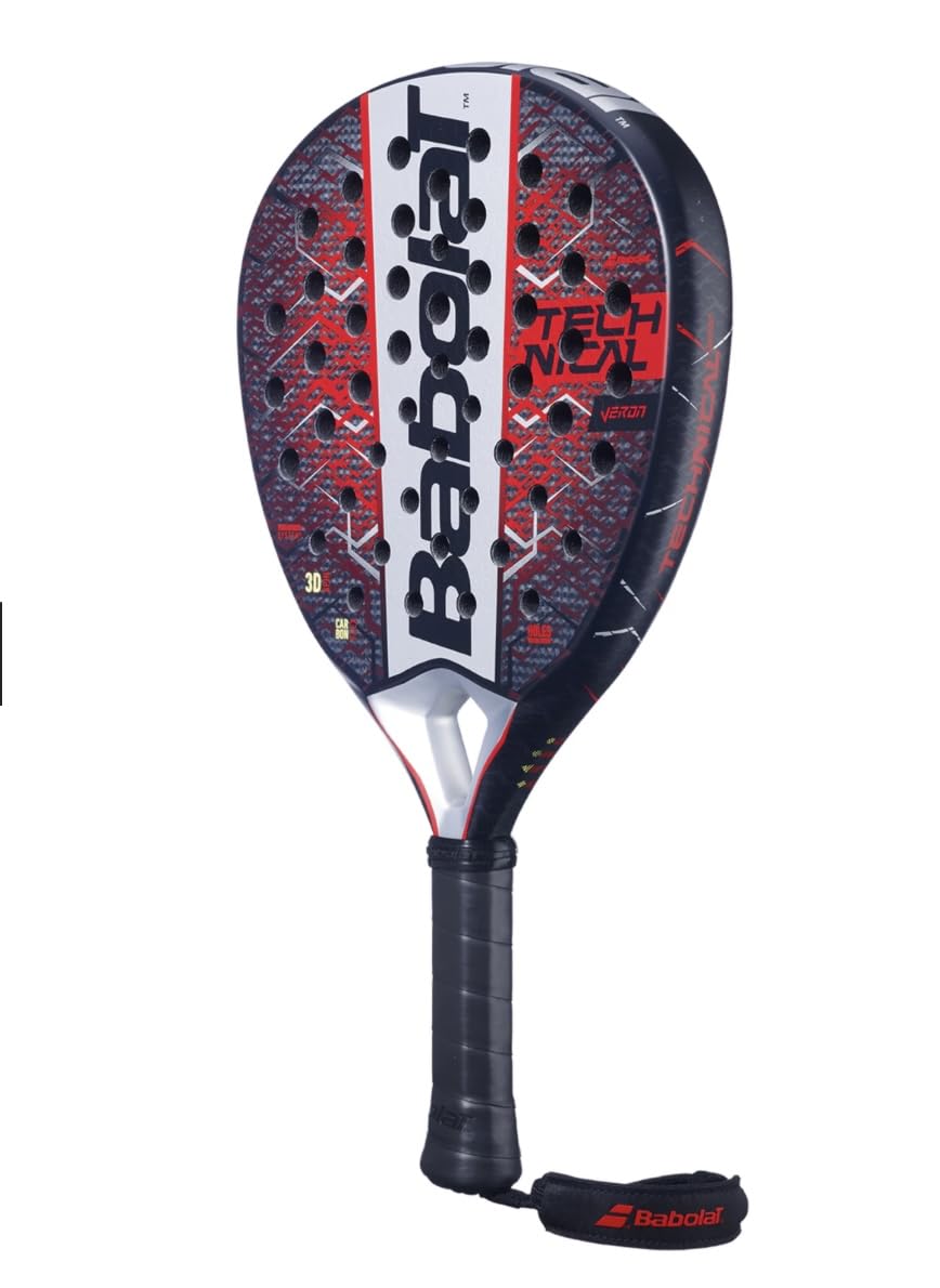 Technical Veron, Racchetta da Padel, Telaio in Carbonio, Superficie Carbon Flex, Nucleo EVA, 365g, Forma Diamante, Per Giocatori Tecnici Attaccanti