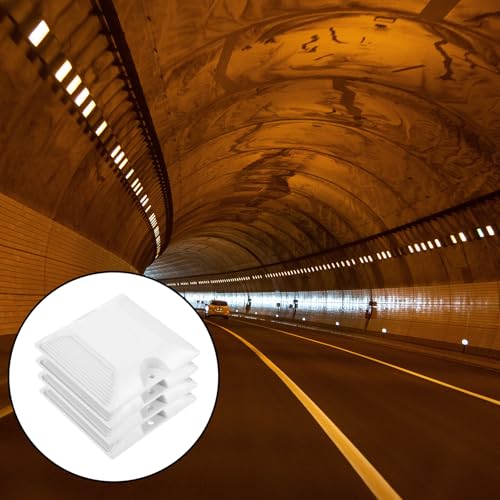 Plots routiers réfléchissants marquage de chaussée blanc double face extérieur ABS - 5