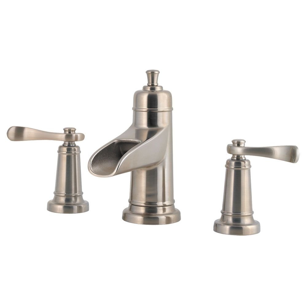 PfisterLF049YW2K Ashfield 2-Handle 8" Widespread Bathroom Faucet in Brushed Nickel, Water-Efficient Model