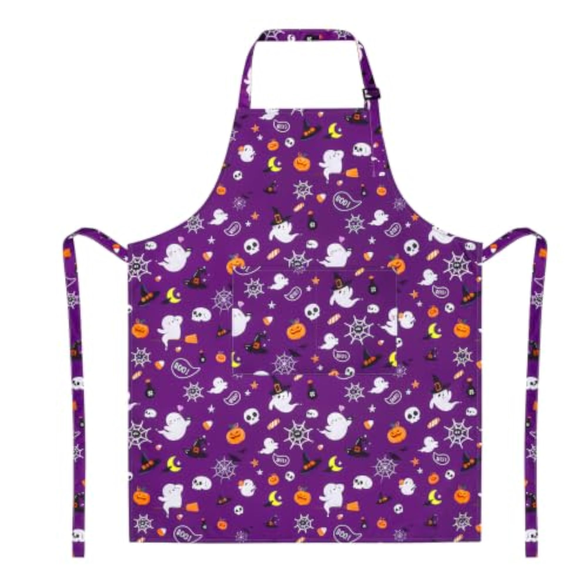 Halloween Apron, Funny Ghost Apron with Pockets