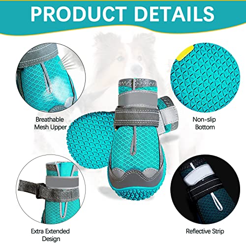 Bottes de protection pour chien respirantes et antidérapantes (lot de 4) - 13