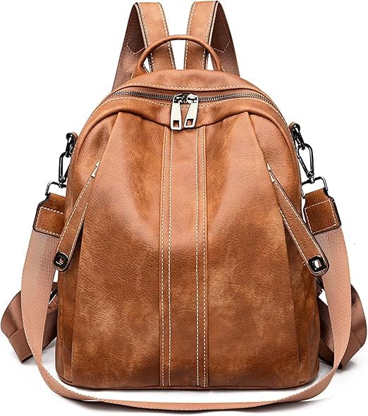 Image of Stylish Casual Medium Office Women Backpack, Travel Daily Use College Bag for Girl's, Note-Book Tuition Nurse Lightweight Backpack