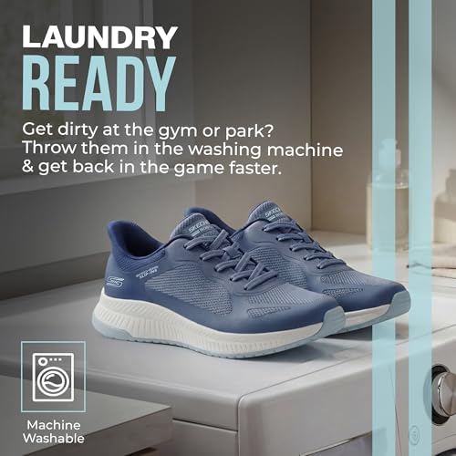 Image of Skechers Womens Hands Free Slip-ins Bobs Squad 4 - Staple Look