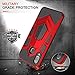 LeYi Compatible with Samsung A20/A30 Case, Samsung Galaxy A20/A30 Case with Screen Protector, Shockproof [ Military-Grade] Rugged Hybrid Protective Cases Cover with Kickstand for Galaxy A20 Red