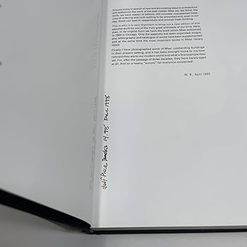 Mies Van Der Rohe: The Art of Structure: Blaser, Werner