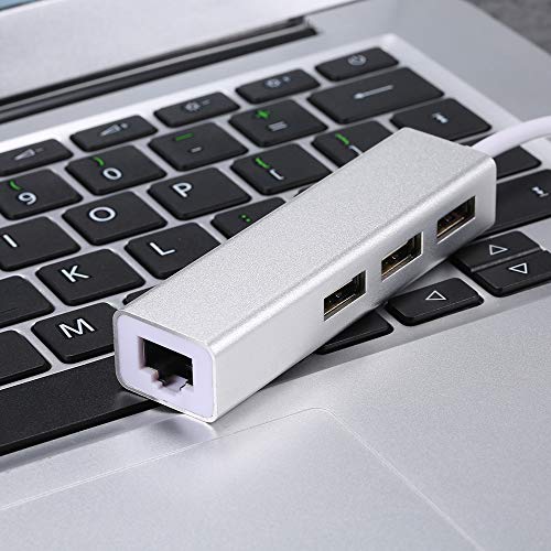 Docooler USB 2.0 Tipo-C 3 Portas HUB Adaptador de Ethernet Rápida RJ45 100 Mbps Conversor de Expansã