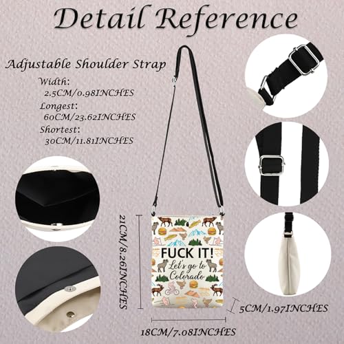 MNIGIU Colorado Crossbody Bag Colorado Lover Gift Colorado Travel Gift Colorado Welcome Bag For Her2