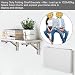 BUZIFU Escuadras Abatibles, 2 unids Soportes de Estantes Plegables 300mm, Bisagras para...