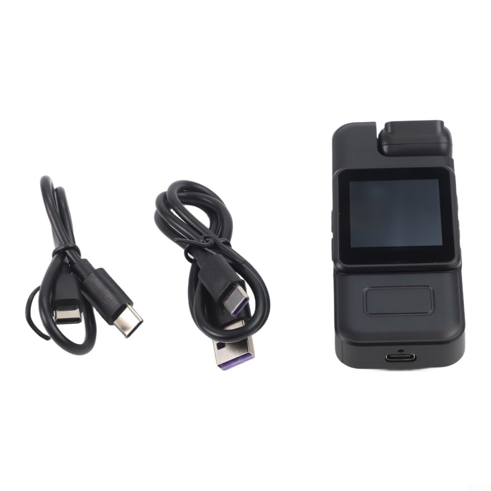 Body Cam portatile 4K con display da 1,54 pollici, obiettivo rotante a 180°, WiFi e funzione di visione notturna, fotocamera di registrazione compatta con batteria da 1000 mAh