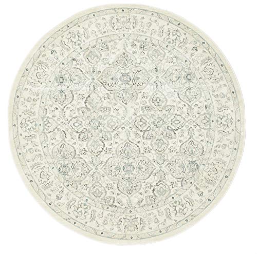 RugVista, Ziegler Greenville, Teppich, Mittelflor Teppich, ∅ 200 cm, Rund, Orientalischer Teppich, Oeko-Tex Standard 100…