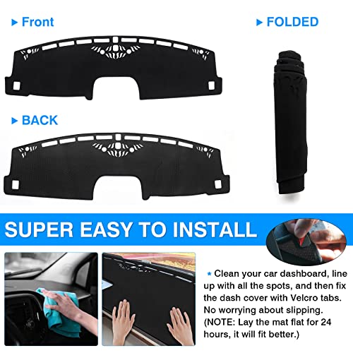 Image of Autorder Dashboard Cover Mat for 2022-2026 Ford Maverick Accessories Dash Cover Suede Dash Mat Sunshade Glare UV Rays Protector