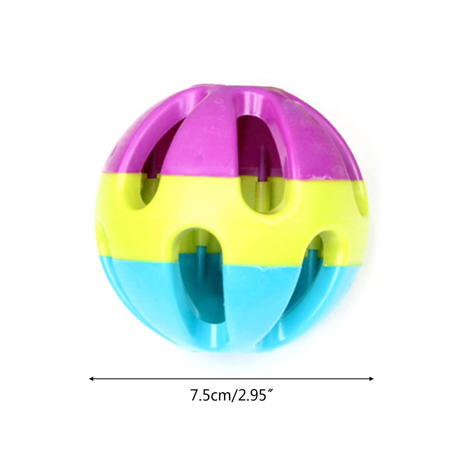 JinGuoZiLP Dog Toys for Medium to Large Breed Dogs Hollow Ball with Bell Inside Interactive Plastic for Relieving Boredom