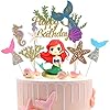 Zeemeerminnen taartdecoratie, zeemeermin taarttopper zeemeermin pop cake topper verjaardag taart topper, voor…