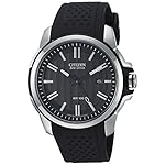 Citizen Eco-Drive Weekender Mens Watch, Stainless Steel with Polyurethane Strap