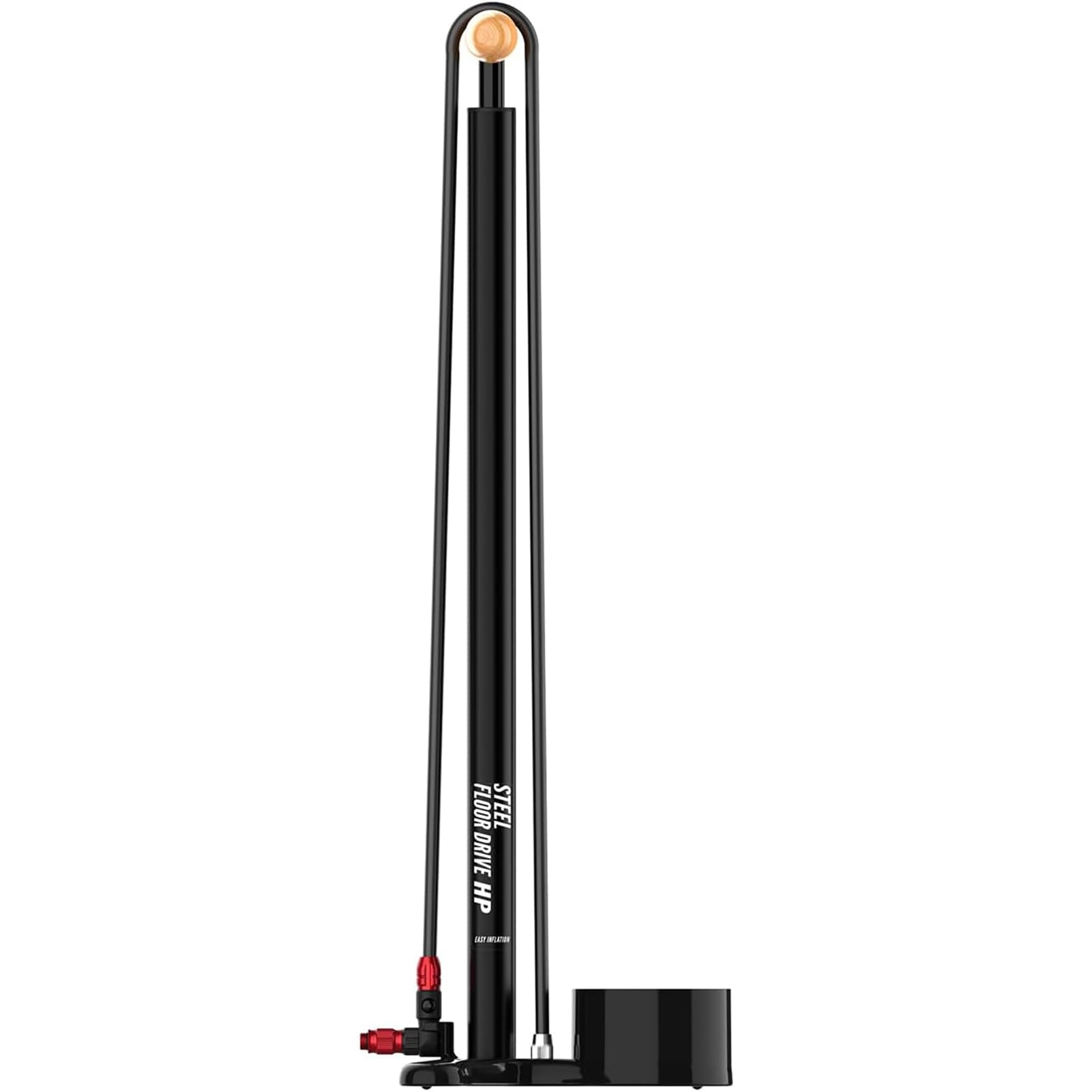 LEZYNE Steel Floor Drive – Manomètre 3" 5 – Bomba de Pedal Unisex Adulto