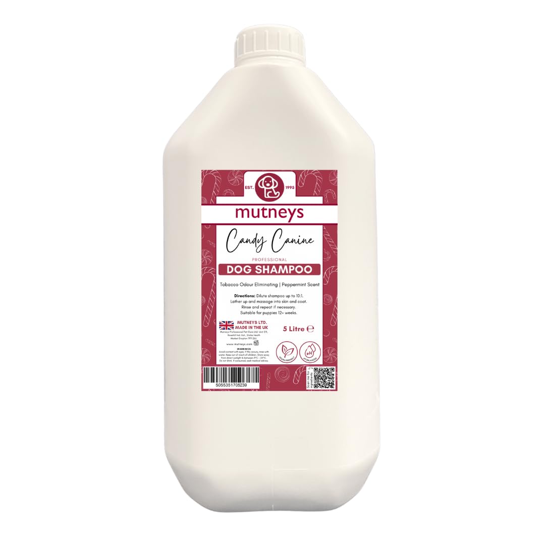 Mutneys Candy Canine Dog Shampoo - General Purpose - 5 Litre