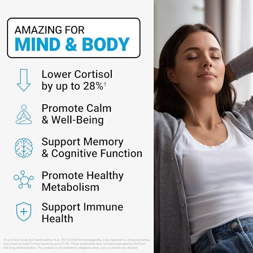 Image of Force Factor Amazing Ashwa, Ashwagandha Supplement for Stress Relief | Memory, Focus, and Immune Support with KSM-66 Ashwagandha for Stress, Triple Berry, 180 Soft Chews, 3-Pack