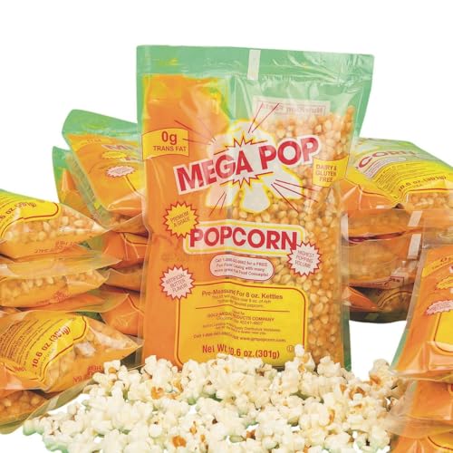 Mega PopA Corn, Oil and Salt Kit for Popcorn Makers with a 8 oz. Kettle (Case of 24) image 3