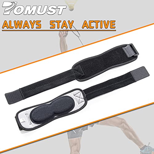 Tomust Tennis Elbow Brace - Adjustable Forearm Support Band With Gel Compression Pad, Elbow Strap For Bursitis, Golfers, Tendinitis, Effective Pain Relief, Sports - Both Men, Women (Single), S-M #TOP5
