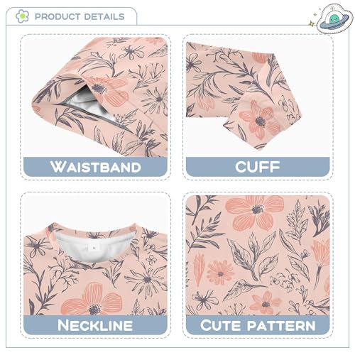 JUNZAN Florals Daffodil Dahlia Gladiolus Blush Little Kids Sweatshirts Hoodies Crewneck Kids Hoodies Boys Party 4T3