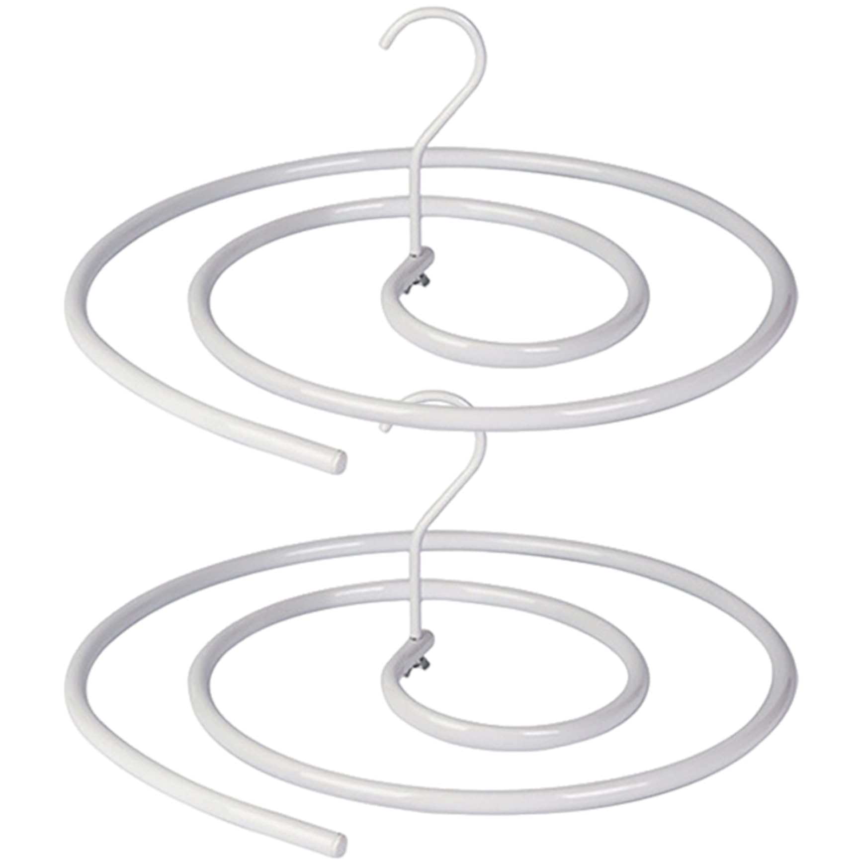 Ngbbby 2PCS Spiral Sheet Hanger Round Space-Saving Storage Blanket Hangers Detachable Iron Thicken Blanket Drying Rack for Bed Sheet Coverlet Bath Towel, Clothes Drying Rack