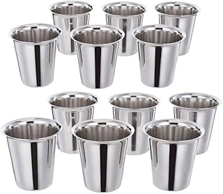 Arctic Enterprises Stainless Steel Tumbler for Tea and Coffee |Tableware Drink Ware | Tumbler Drinking Glasses Set of 12 Pcs Price In India