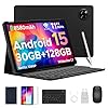 DOOGEE Tab A9 Pro+ Android 15 Tablet con Teclado y Lápiz, 30GB+128GB/2TB Tablet 11 Pulgadas Octa-Core, 8580mAh/5G WiFi/Widevine L1/ Doble Altavoz/Face ID/OTG/3.5mm Jack Tablets Niños con Funda & Raton