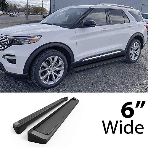 HD Ridez estribos running board 6" negro para Ford Explorer miniatura 2