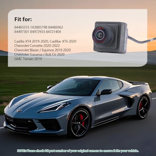 Image of 84483315 OE Camera Replacement for Cadilla XT4 /XT6 2019-2020, Chevrolet Corvette /Blazer /Bolt EV /Equinox /Traverse 2019-2022, GMC Terrain 2019, Side Front Rear Cam Replaces 84486962 84497301 by GreenYi