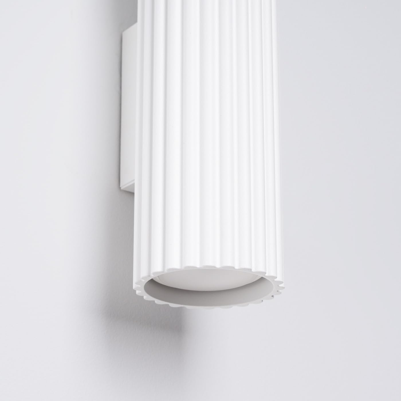 Sollux Lighting Lampada Da Parete Applique Da Parete In Alluminio 1 Paralume 6,5 x 8,5 x 20 cm Karbon Bianco