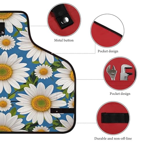 Delantal para taller con diseño de flores Daisy miniatura 3