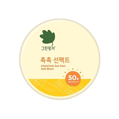 Dedo verde ChokChok Sun Pact Bloque suave SPF50+ PA++++ (0.56 oz + repuesto 0.56 oz)