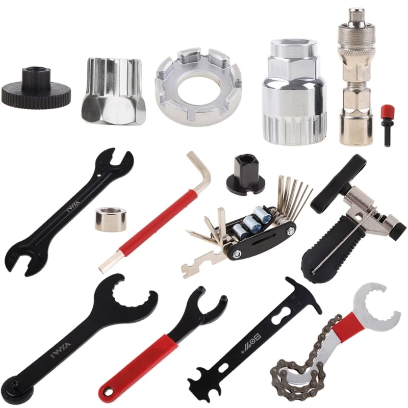 lazyfun Bike Tool Kit Bicycle Repair Tool Box Compatible Mountain/Road Bike Maintenance Tool Set Bike Tool Kit Set With Bag