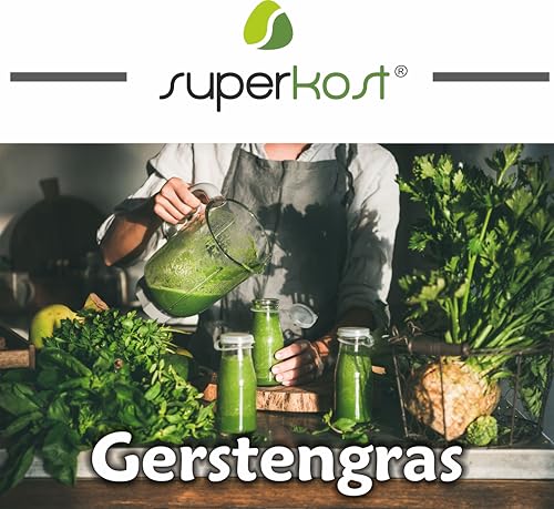 Superkost BIO Gerstengras Pulver 500g Biologisch angebaut in Bayern, Deutschland, mit Laborprüfsiegel, Rohkostqualität