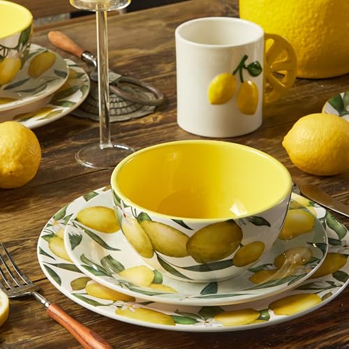 Taza artesanal Bico con asa limón 16 oz miniatura 7