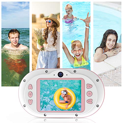 lifcasual Câmera digital de 8MP para crianças Câmera à prova d'água para crianças com câmeras dupla